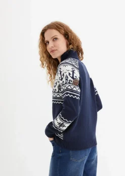 Damen bonprix Bekleidung·Umstandsmode|Bekleidung·Jeans|Maritimer Norweger-Pullover