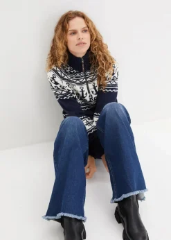 Damen bonprix Bekleidung·Umstandsmode|Bekleidung·Jeans|Maritimer Norweger-Pullover