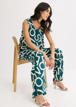 Damen bonprix Kurzgrößen|Bekleidung·Kleider|Marlenehose