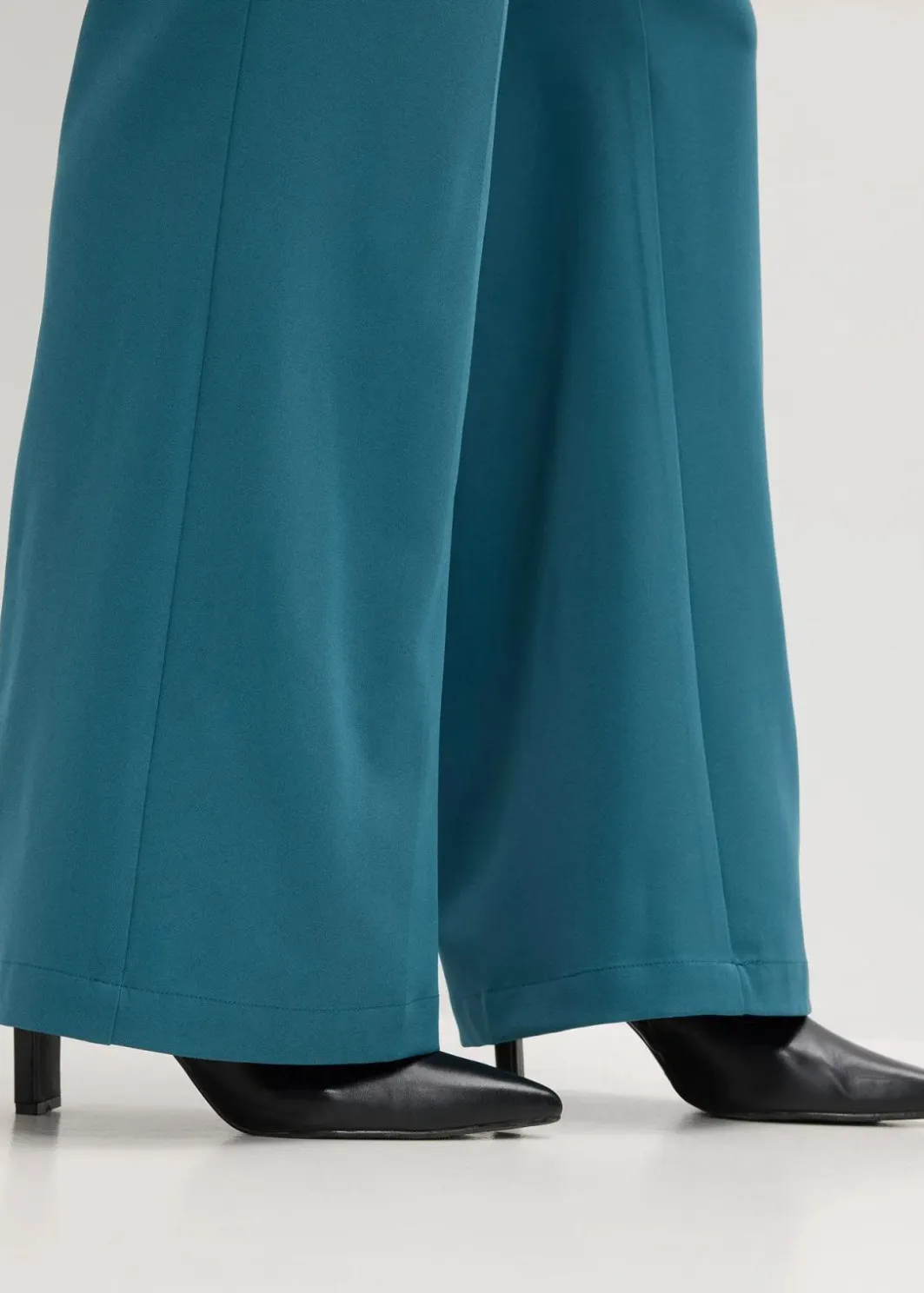 Damen bonprix Kurzgrößen|Bekleidung·Kleider|Marlenehose mit Bequembund
