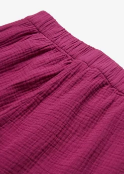 Damen bonprix Hosen|Marlenehose aus Baumwoll-Musselin