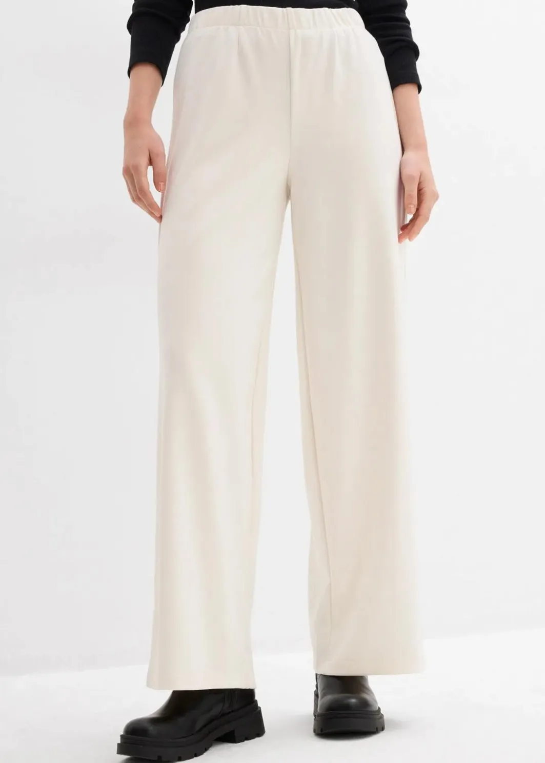 Sale Marlenehose aus bequemen Punto di Roma Damen Bekleidung·Kleider|Hosen
