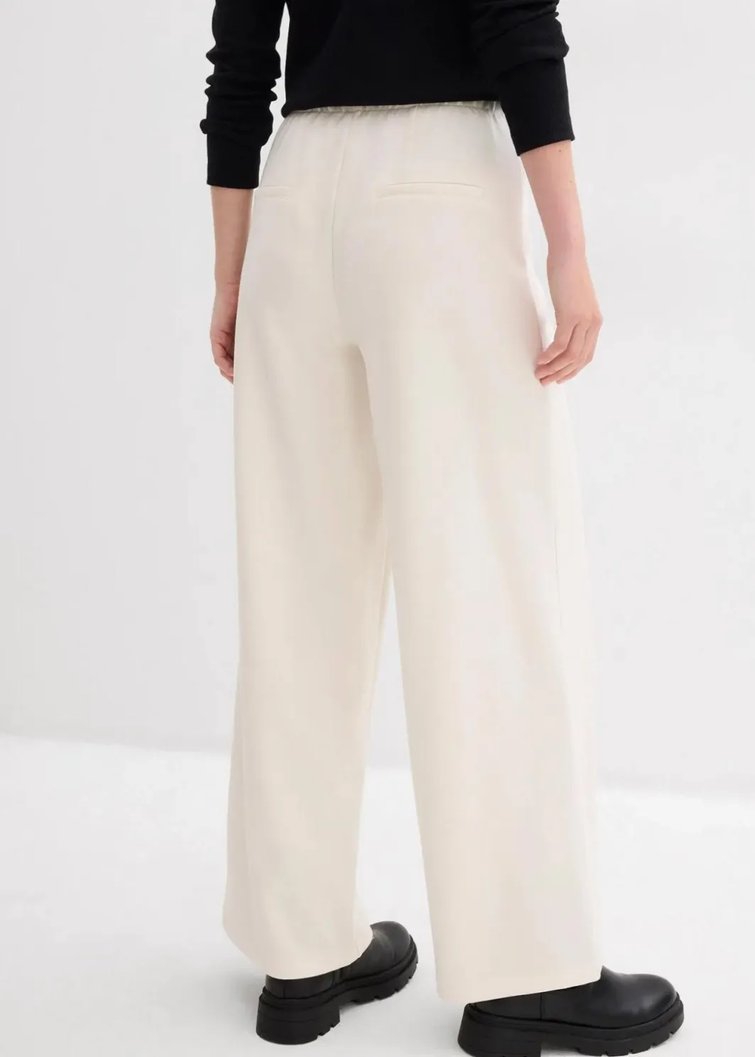 Sale Marlenehose aus bequemen Punto di Roma Damen Bekleidung·Kleider|Hosen