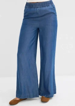 Damen bonprix Hosen|Bekleidung·Kleider|Marlenehose aus fließendem Lyocell