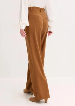 Damen bonprix Hosen|Bekleidung·Kleider|Marlenehose aus fließendem Viskose-Mix