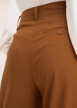 Damen bonprix Hosen|Bekleidung·Kleider|Marlenehose aus fließendem Viskose-Mix