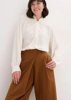 Damen bonprix Hosen|Bekleidung·Kleider|Marlenehose aus fließendem Viskose-Mix