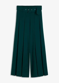 Damen bonprix Hosen|Kurzgrößen|Marlenehose aus fließendem Viskose-Mix
