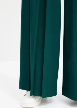 Damen bonprix Hosen|Kurzgrößen|Marlenehose aus fließendem Viskose-Mix