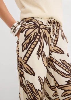 Damen bonprix Bekleidung·Kleider|Hosen|Marlenehose aus fließender Viskose