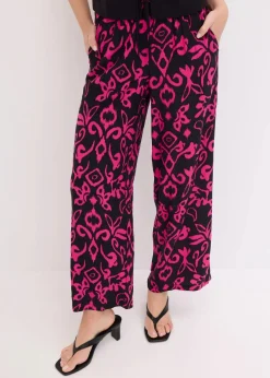 Sale Marlenehose aus fließender Viskose Damen Hosen|Kurzgrößen