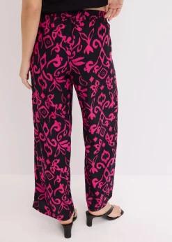 Sale Marlenehose aus fließender Viskose Damen Hosen|Kurzgrößen