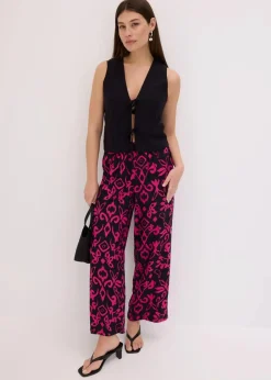 Sale Marlenehose aus fließender Viskose Damen Hosen|Kurzgrößen