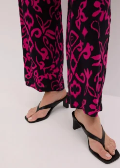 Sale Marlenehose aus fließender Viskose Damen Hosen|Kurzgrößen