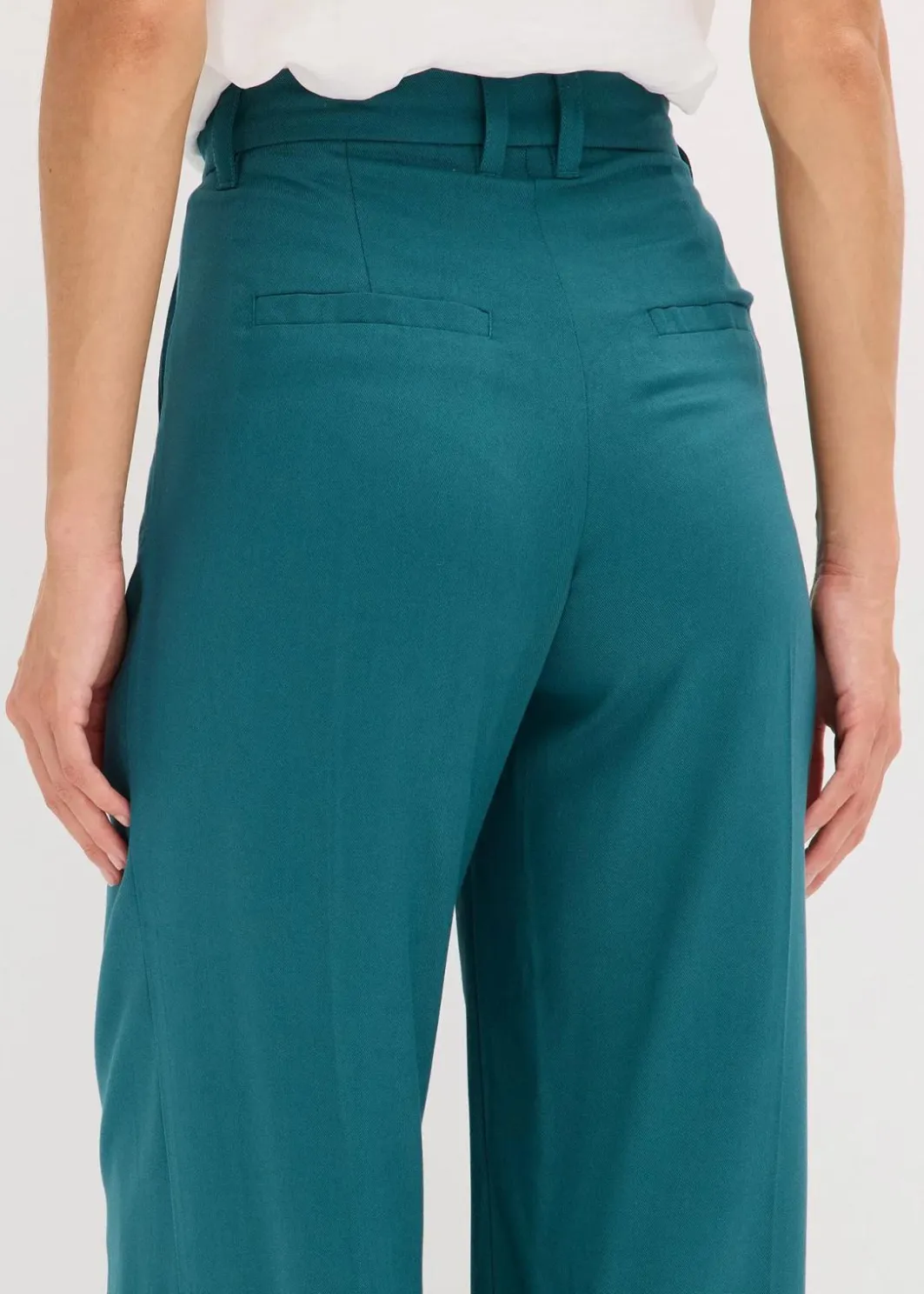 Hot Marlenehose aus fließender Viskose Damen Hosen|Bekleidung·Kleider
