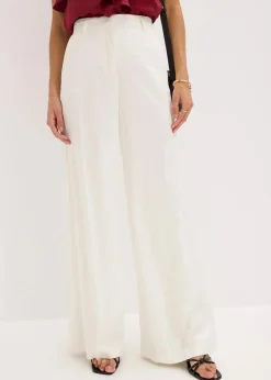 Hot Marlenehose aus fließender Viskose Damen Bekleidung·Kleider|Hosen