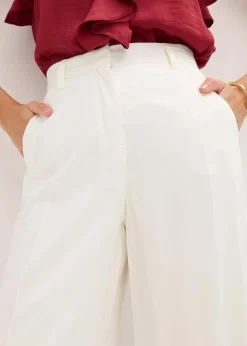 Hot Marlenehose aus fließender Viskose Damen Bekleidung·Kleider|Hosen