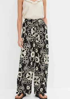 Hot Marlenehose aus fließender Viskose Damen Bekleidung·Kleider|Hosen