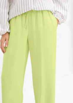 Damen bonprix Bekleidung·Kleider|Hosen|Marlenehose aus fließender Viskose
