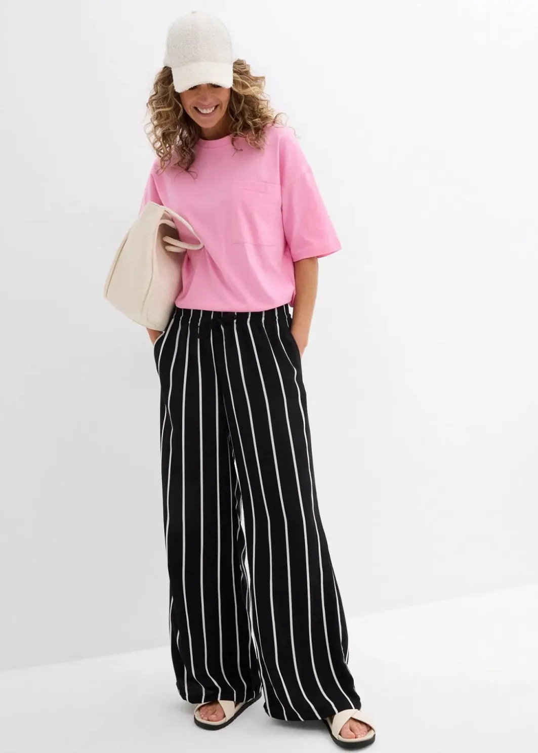 Discount Marlenehose aus leichtem Crêpe Damen Bekleidung·Kleider|Hosen