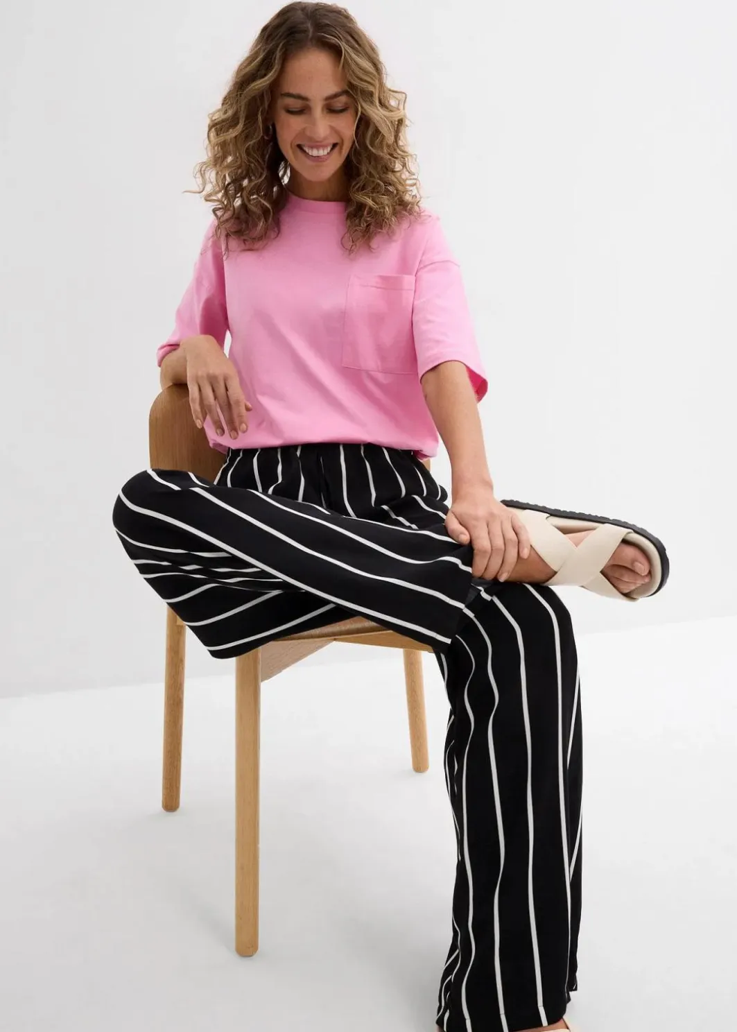 Discount Marlenehose aus leichtem Crêpe Damen Bekleidung·Kleider|Hosen