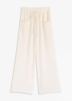 Damen bonprix Bekleidung·Kleider|Hosen|Marlenehose aus leichtem Crêpe