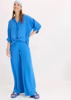 Best Marlenehose aus leichtem Crêpe Damen Hosen|Bekleidung·Kleider