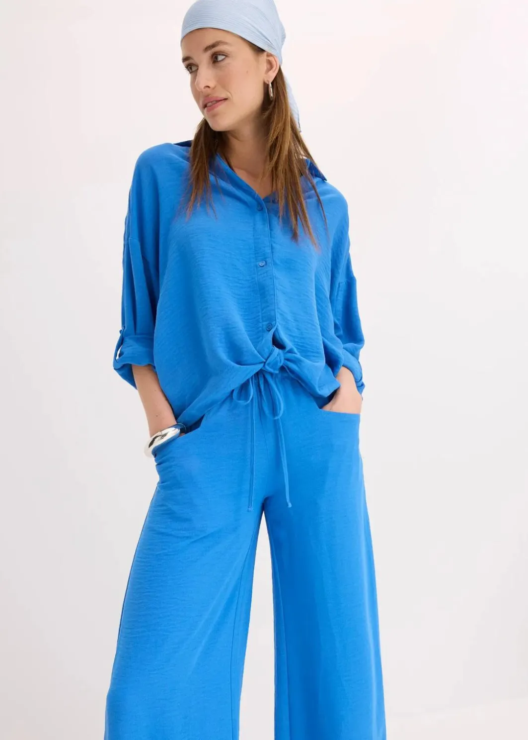 Best Marlenehose aus leichtem Crêpe Damen Hosen|Bekleidung·Kleider