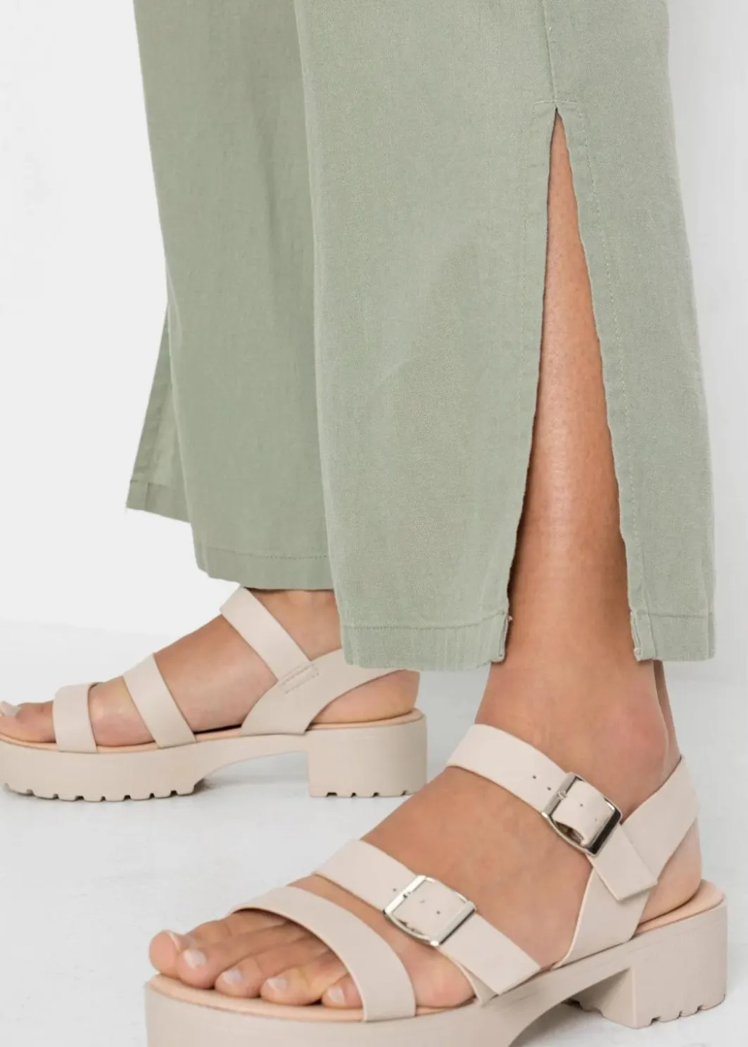 Hot Marlenehose aus Leinen Damen Bekleidung·Kleider|Hosen