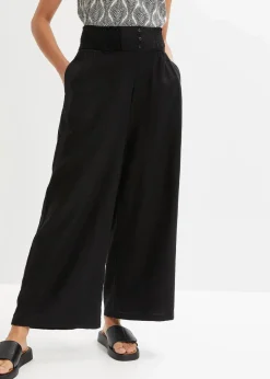Hot Marlenehose aus luftigem Leinen-Mix Damen Nachhaltigere Materialien|Hosen