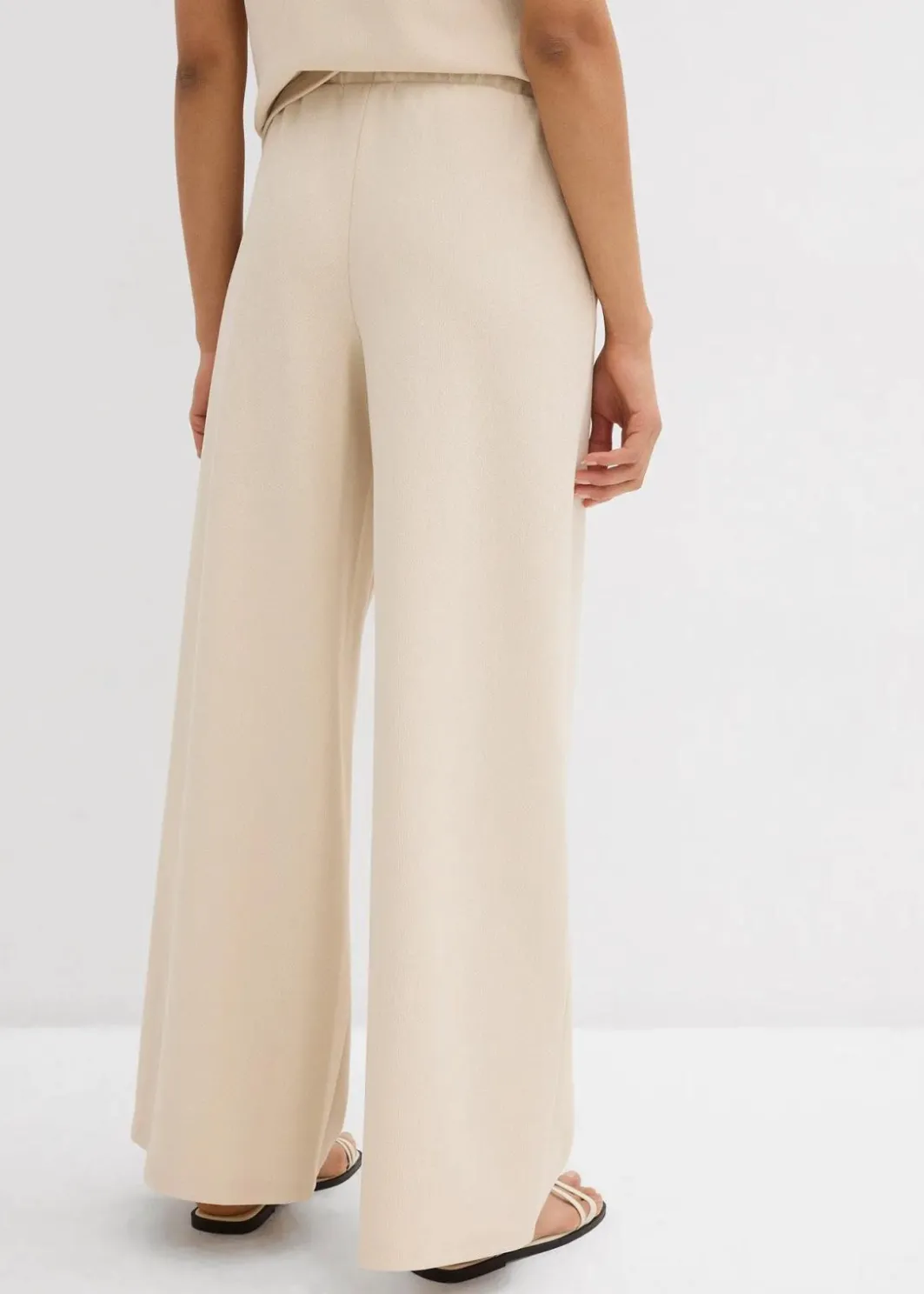 Sale Marlenehose aus Piqué Damen Hosen|Zweiteiler & Sets