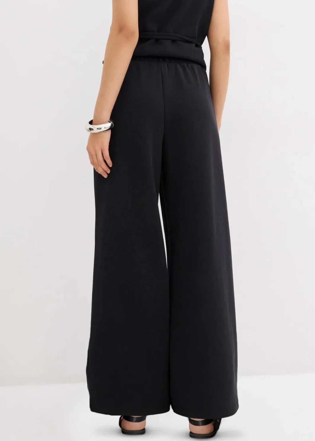 Damen bonprix Bekleidung·Kleider|Zweiteiler & Sets|Marlenehose aus Piqué