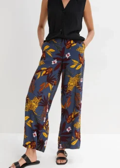 Marlenehose aus reiner Viskose Damen Bekleidung·Kleider|Hosen