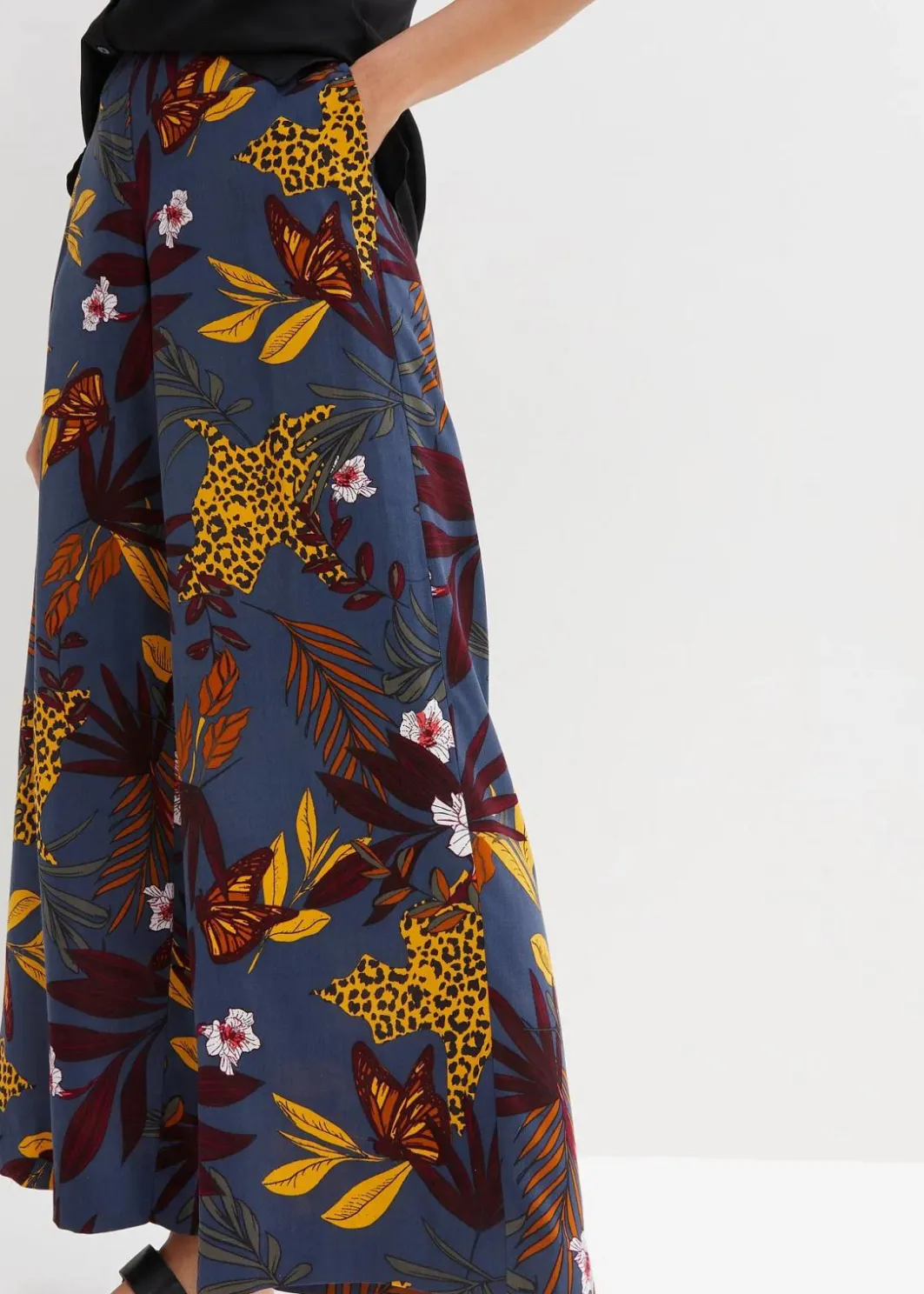Marlenehose aus reiner Viskose Damen Bekleidung·Kleider|Hosen