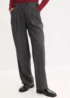Outlet Marlenehose aus softem Viskose-Mix Damen Bekleidung·Kleider|Hosen