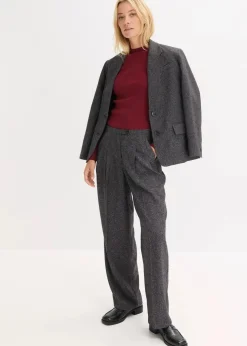 Outlet Marlenehose aus softem Viskose-Mix Damen Bekleidung·Kleider|Hosen