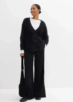 Damen bonprix Bekleidung·Kleider|Hosen|Marlenehose aus Viskose-Mix