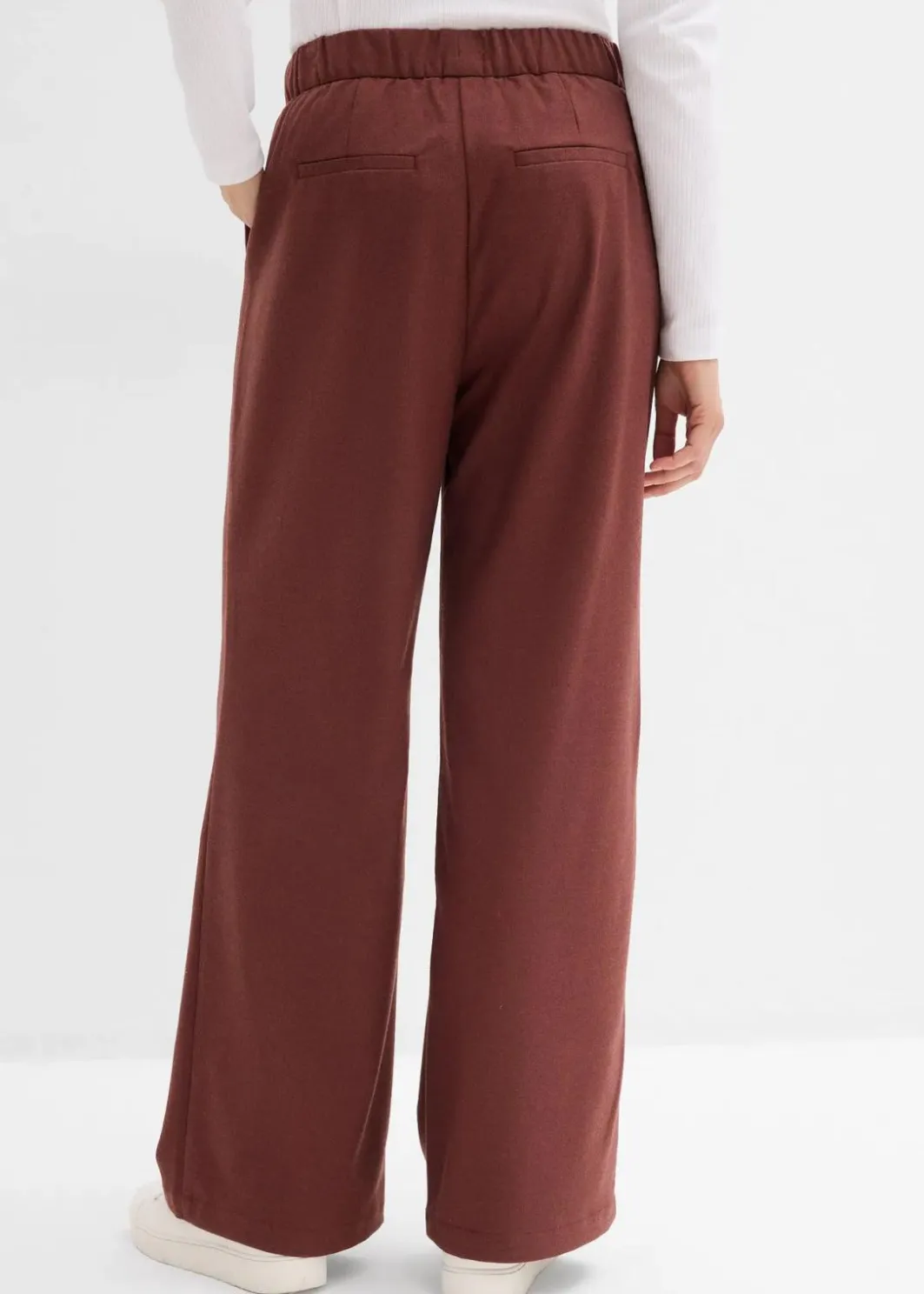 Damen bonprix Hosen|Nachhaltigere Materialien|Marlene-Hose in Wolloptik