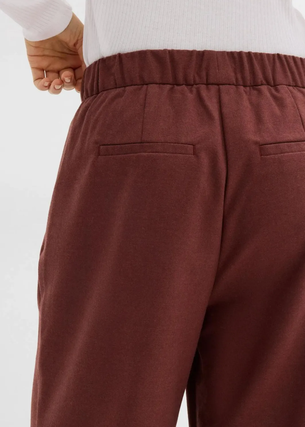 Damen bonprix Hosen|Nachhaltigere Materialien|Marlene-Hose in Wolloptik