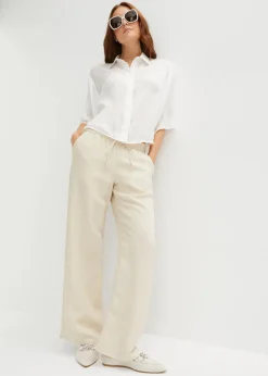 Damen bonprix Bekleidung·Kleider|Hosen|Marlenehose mit Bequembund