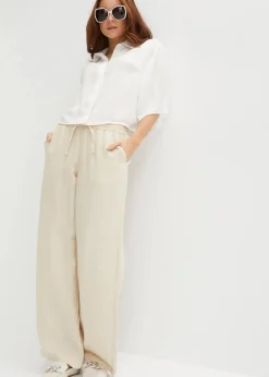 Damen bonprix Bekleidung·Kleider|Hosen|Marlenehose mit Bequembund