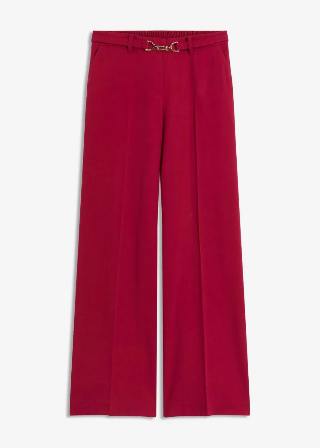 Damen bonprix Hosen|Bekleidung·Kleider|Marlenehose mit Ziergürtel