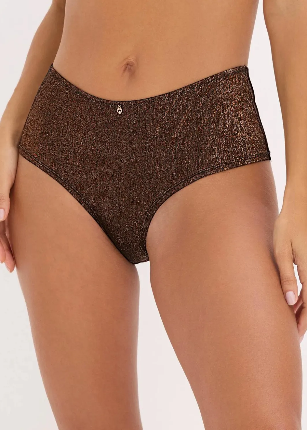 Sale Maxi Brazilslip aus glitzerndem Material Damen Wäsche·Dessous|Wäsche·Höschen