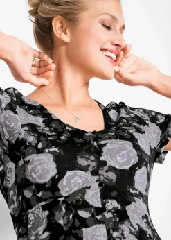 Maxi- Shirt- Kleid, kurzarm Damen Bekleidung·Pullover & Strickjacken|Kleider