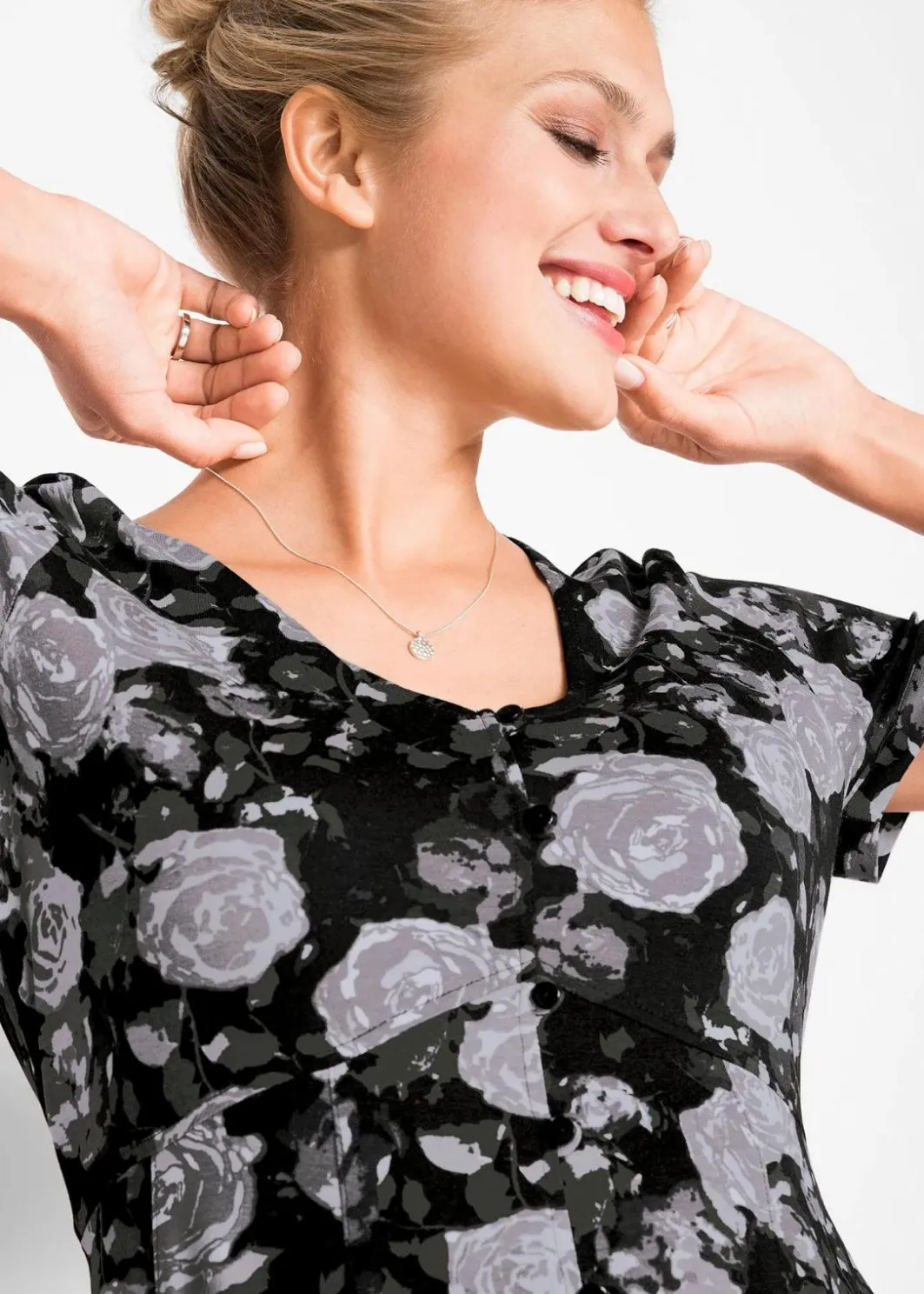 Maxi- Shirt- Kleid, kurzarm Damen Bekleidung·Pullover & Strickjacken|Kleider