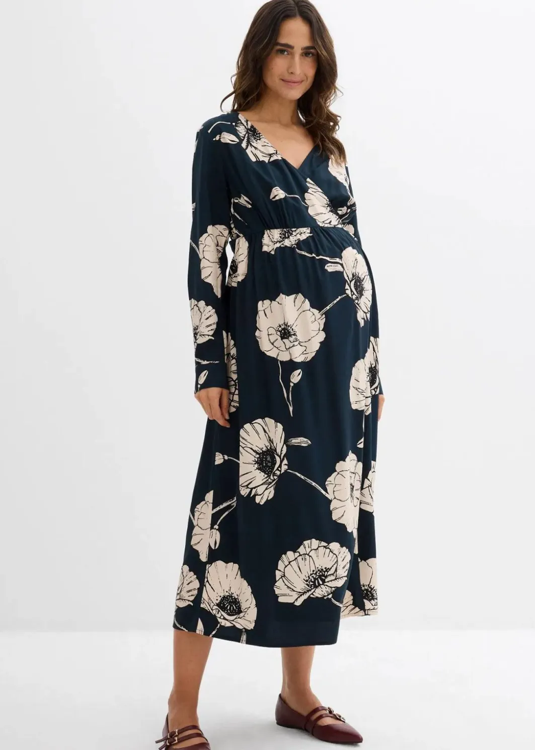 Discount Maxi- Wickelkleid für die Schwangerschaft und danach Damen Bekleidung·Blazer|Umstandsmode