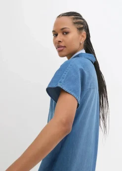 Damen bonprix Bekleidung·Pullover & Strickjacken|Kleider|Maxi-Jeanskleid