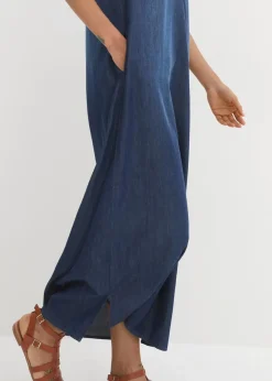 Discount Maxi-Jeanskleid Damen Kleider|Bekleidung·Pullover & Strickjacken