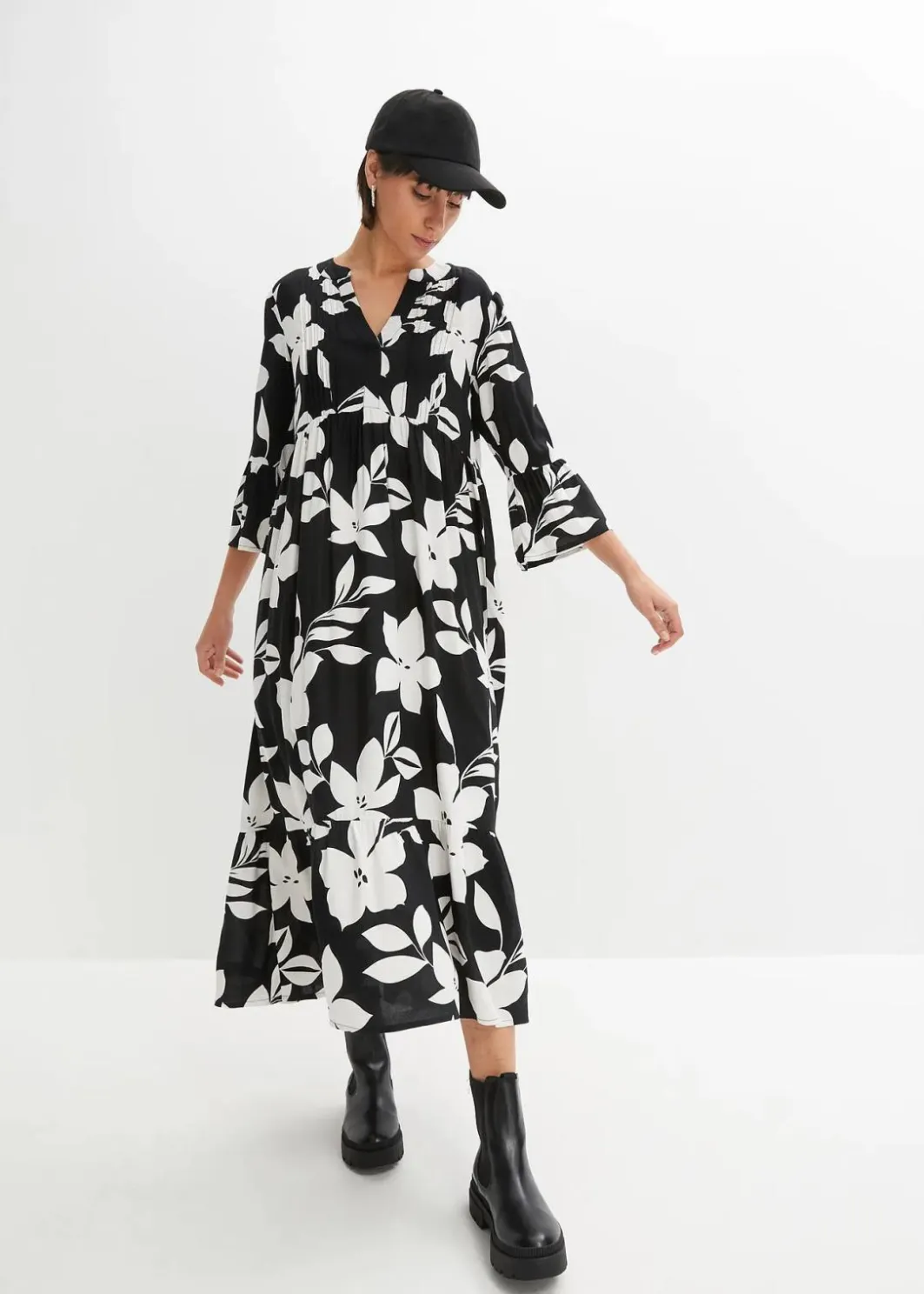 Damen bonprix Nachhaltigere Materialien|Kleider|Maxikleid