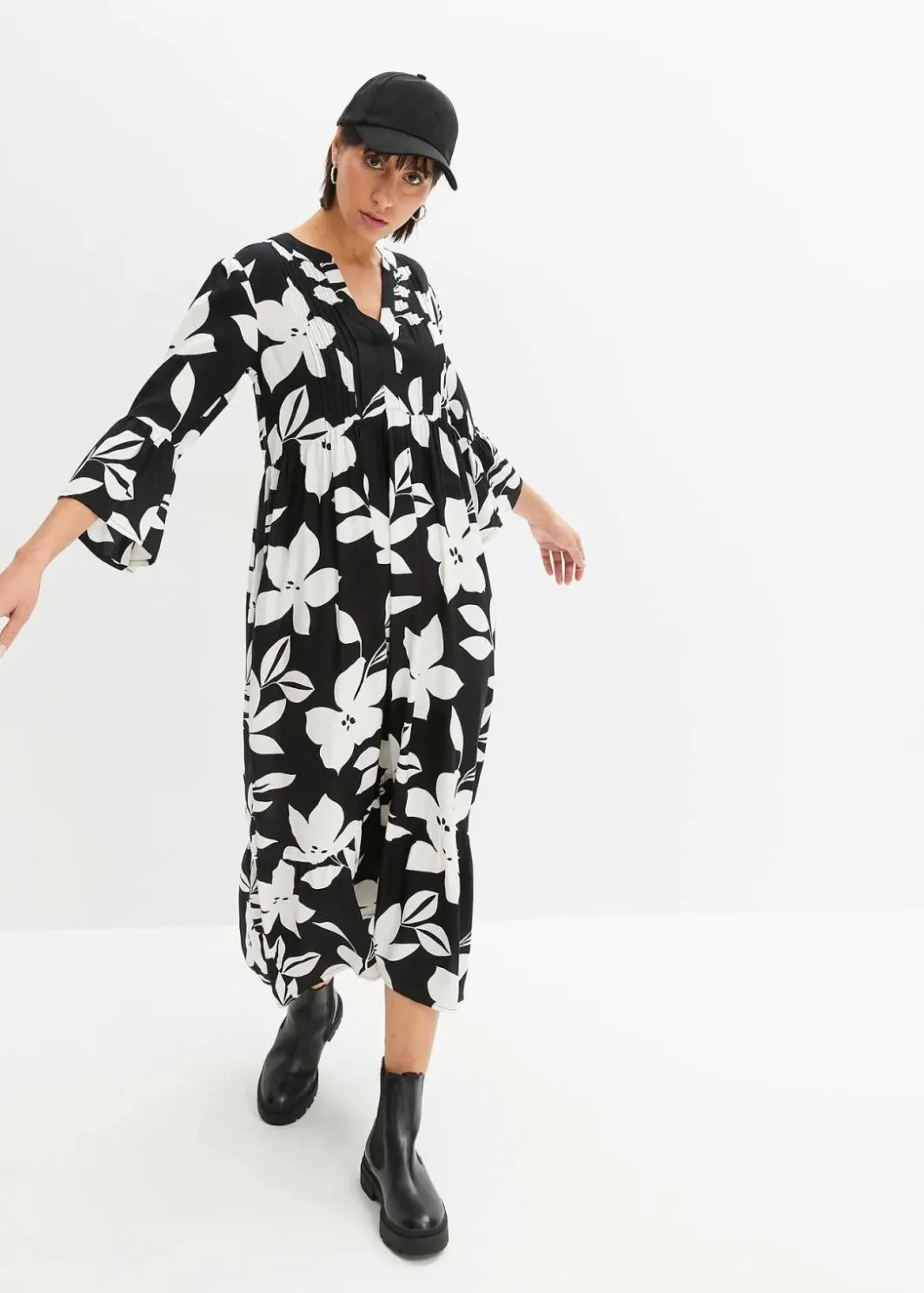 Damen bonprix Nachhaltigere Materialien|Kleider|Maxikleid